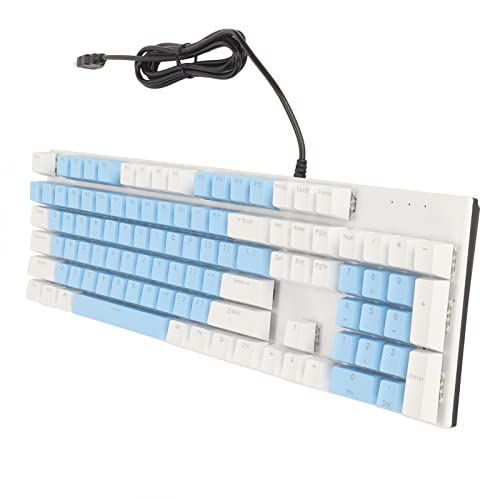 Naroote Gaming-Tastatur, 104 Tasten, Mechanische Gaming-Tastatur, 28 Hintergrundbeleuchtungsmodi, Blauer Schalter, RGB-Computertastatur, Mechanische Gaming-Tastatur für Windows für Linux Naroote Gaming-Tastatur, 104 Tasten, Mechanische Gaming-Tastatur, 28 Hintergrundbeleuchtungsmodi, Blauer Schalter, RGB-Computertastatur, Mechanische Gaming-Tastatur für Windows für Linux von Naroote