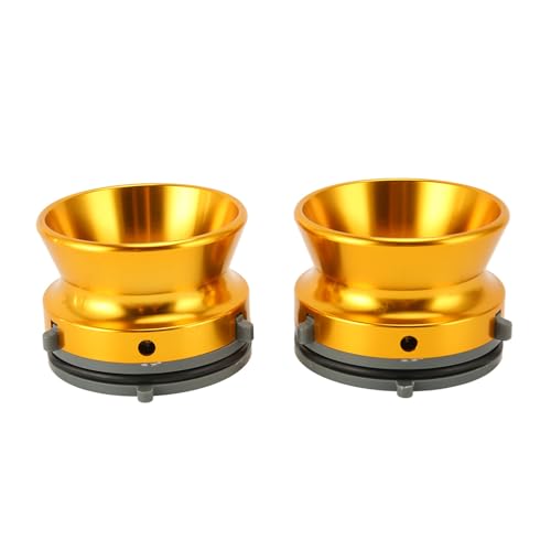 Naroote NAB-Nabenadapter, 10-Zoll-Öffner, 1 Paar Polierte Universallader mit Stabiler Konstruktion für Reel-to-Reel-Spieler (GOLD) von Naroote