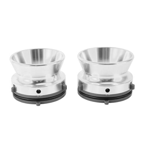 Naroote NAB-Nabenadapter, 10-Zoll-Öffner, 1 Paar Polierte Universallader mit Stabiler Konstruktion für Reel-to-Reel-Spieler (SILVER) von Naroote