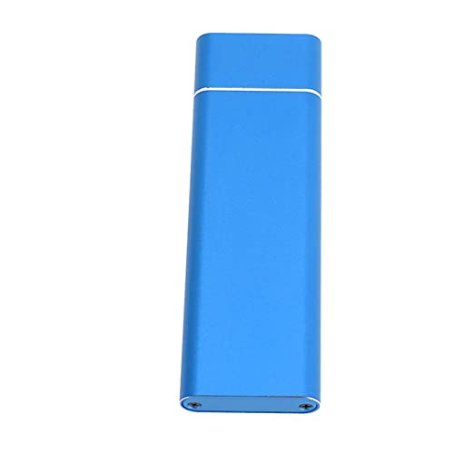 Naroote NVME SSD-Gehäuse, SSD-Gehäuse aus Aluminiumlegierung, Hochgeschwindigkeitsübertragung, USB 3.1 Typ C für 2230 Mm (Blau) von Naroote