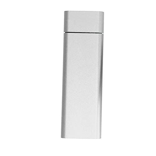 Naroote NVME SSD-Gehäuse, SSD-Gehäuse aus Aluminiumlegierung, Hochgeschwindigkeitsübertragung, USB 3.1 Typ C für 2230 Mm (Silber) von Naroote