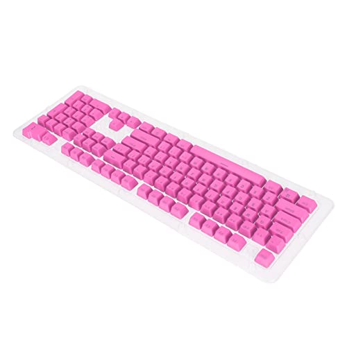 Naroote Tastenabdeckungen, 2-Farben-Spritzguss Ergonomisches Design PBT-Tastenabdeckungen für Mechanische Tastatur mit 106 Tasten (Rosa) von Naroote