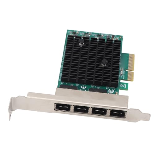 PCIe-Ethernet-Karte, PCIe-Netzwerkkarte, PCI-Express-Ethernet-Adapter, PCIe-Gigabit-Netzwerkkarte, Professionelle 8125B 4-Port-2,5-G-Kupferkabel-Netzwerkkarte für PC für Desktop-PC von Naroote