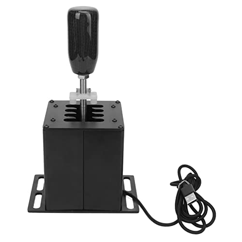 Rennspiel H Gear Shifter USB Simulator Shifter Unabhängiges System Schwarz PC-System mit Kohlefaser Lenkrad T300RS GT für G920 für G27 von Naroote