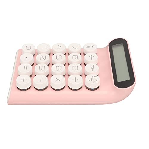 Taschenrechner Rosa, Taschenrechner Pink, Intelligente Abschaltung Rutschfestes Retro-10-stelliges LCD-Display Taschenrechner Calculator Mechanischer Schalter, Rechner für das von Naroote