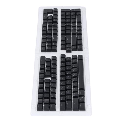 Tastaturschlüsselkaps, Tastaturkappen 132 Taste Tastatur Keycap (BLACK) von Naroote