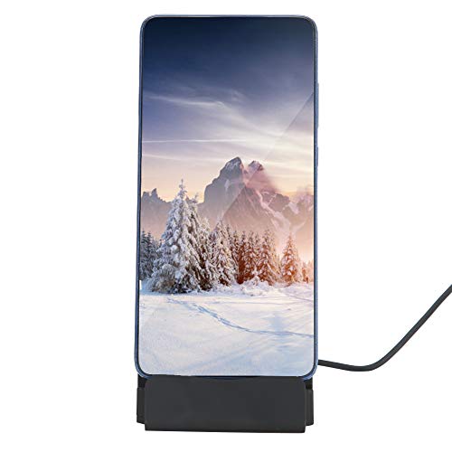 USB C Ladegerät Dock Station, Typ C Handy Ladestation Ständer Ladegerät Desktop für P9/P20pro Mate10 (Schwarz) von Naroote