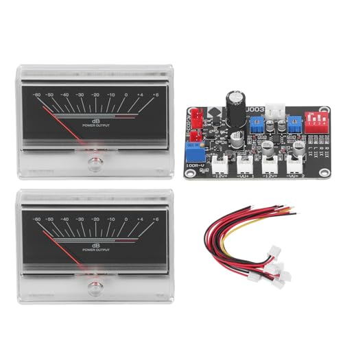 Vu Messgerät, Stereoverstärker -Lautsprecher -Auswahlschalter Sound Audio Level Indikator Vorverstärker AMP mit DB -Panel -Display -Treiber -Board -Lautsprecherschalter für Home Car Audio von Naroote