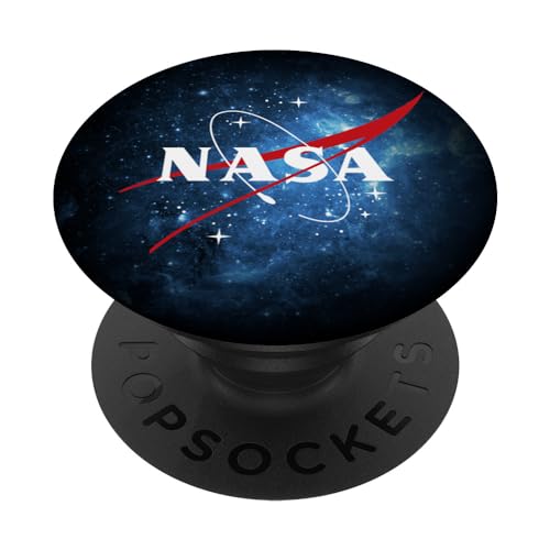 PopSockets NASA Galaxy Classic Logo PopSockets PopGrip: Ausziehbarer Sockel und Griff für Handys/Tablets mit Tauschbarem Top von Nasa