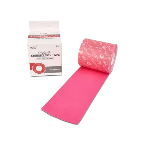 Nasara KT1B Original Kinesiology Tape (7.5 cm x 5 m), Pink von Nasara