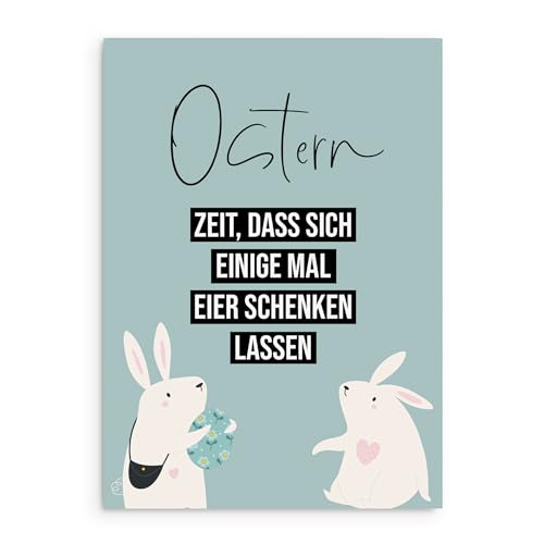 Nastami Osterkarte Postkarte Ostern Geschenk Ostern (EIER SCHENKEN) von Nastami