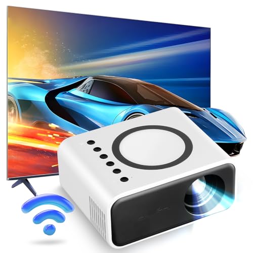 Mini-Projektor, 5G WiFi Projektor Full HD 1080P unterstützt, Tragbarer Projektor mit ±15° Trapezkorrektur Handy Tragbar, Heimkino Projektor für Smartphone/TV Mini-Projektor, 5G WiFi Projektor Full HD 1080P unterstützt, Tragbarer Projektor mit ±15° Trapezkorrektur Handy Tragbar, Heimkino Projektor für Smartphone/TV von Nastopee