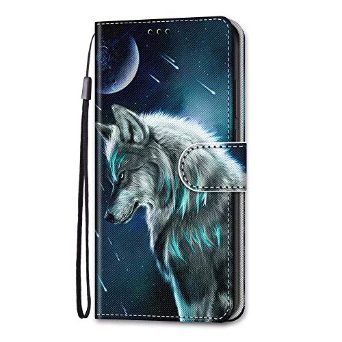 Lederhülle für Huawei P30 Lite Flip Hülle Wallet Case Handyhülle PU Leder Book Handytasche für Huawei P30 Lite Handy Hüllen Silikon Schutzhülle Tasche Brieftasche Etui Kartensteckplätzen von Nasuza