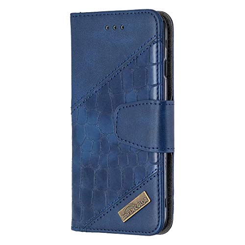 für Samsung Galaxy A22 5G Handyhülle Kompatible für Samsung Galaxy A22 5G Hülle Wallet Case Cover Leder Tasche Flipcase Schutzhülle Handytasche Ständer Klapphülle Bumper Etui Magnet Deckel Blau von Nasuza