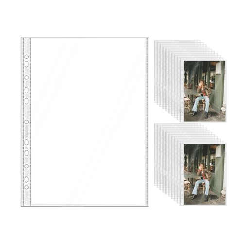20 x A4-Blattschutzhüllen, transparent, 21,6 x 27,9 cm, Papierschoner für Ringe, Ordner, Notizbuch, Organizer (1 Taschenschutz) von NatSumeBasics
