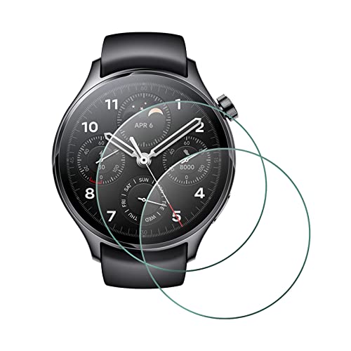 Natbok [2 Stück Kompatibel mit Xiaomi Watch S1 Pro Panzerglasfolie Schutzfolie,[9H Härte] [Kratzfest] Klar HD Displayschutzfolie für Xiaomi Watch S1 Pro Schutzfolie, Blasenfreie von Natbok