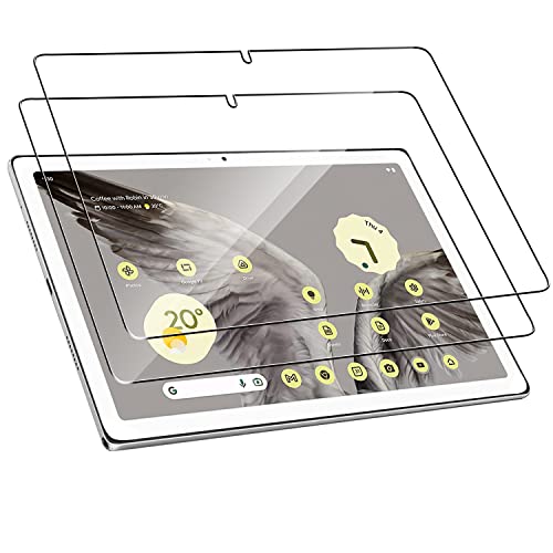 Natbok 2 Stück Panzerglas für Google Pixel Tablet, 0.33mm Ultra-klar Google Pixel Tablet Schutzfolie, 9H Härte,Ultrabeständig,Anti-Kratzen, Anti-Bläschen, Anti-Fingerabdruck Displayschutzfolie von Natbok