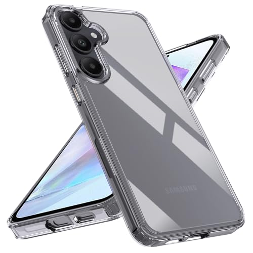 Natbok Hülle für Samsung Galaxy A55,Stoßfest Weicher TPU Stoßfänger und Harte PC Rückseite,Vergilbungsfrei,Kratzfest，Fallschutz,Schlanke Passform,Schutzhülle für Samsung Galaxy A55,Transparent von Natbok