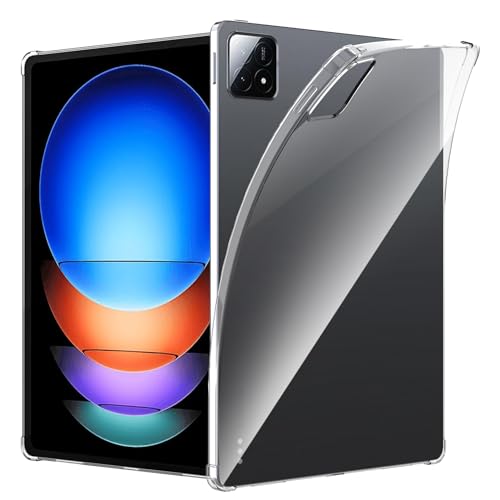 Natbok Hülle für Xiaomi Pad 6S Pro 12.4,Fortschrittlicher Airbag-Fallschutz,Flexibles Silikon TPU,Stoßfest Kratzfest Vergilbungsfrei,Schlanke Passform Xiaomi Pad 6S Pro 12.4 Hülle,Transparent von Natbok