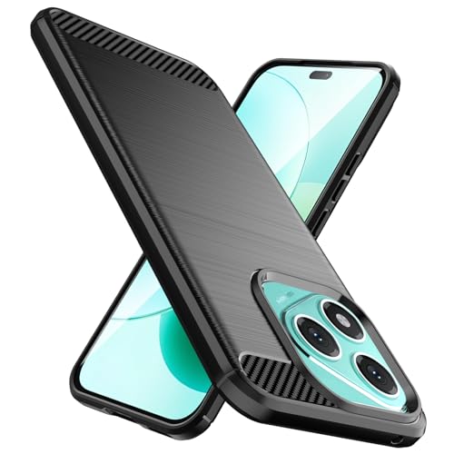 Natbok für Honor 400 Lite 5G Hülle, Weiches TPU Stoßdämpfung Handyhülle für Honor 400 Lite Case, Kohlefaser Design Dünne SchutzHülle, Anti-Rutsch, Kratzfeste Hülle,Schwarz Natbok für Honor 400 Lite 5G Hülle, Weiches TPU Stoßdämpfung Handyhülle für Honor 400 Lite Case, Kohlefaser Design Dünne SchutzHülle, Anti-Rutsch, Kratzfeste Hülle,Schwarz von Natbok