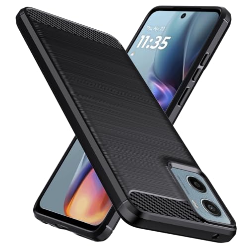 Natbok für Motorola Moto E15/G05 Hülle, Weiches TPU Stoßdämpfung Handyhülle für Moto E15 Case,Kohlefaser Design Dünne SchutzHülle, Anti-Rutsch, Kratzfeste Motorola E15 Hülle,Schwarz Natbok für Motorola Moto E15/G05 Hülle, Weiches TPU Stoßdämpfung Handyhülle für Moto E15 Case,Kohlefaser Design Dünne SchutzHülle, Anti-Rutsch, Kratzfeste Motorola E15 Hülle,Schwarz von Natbok