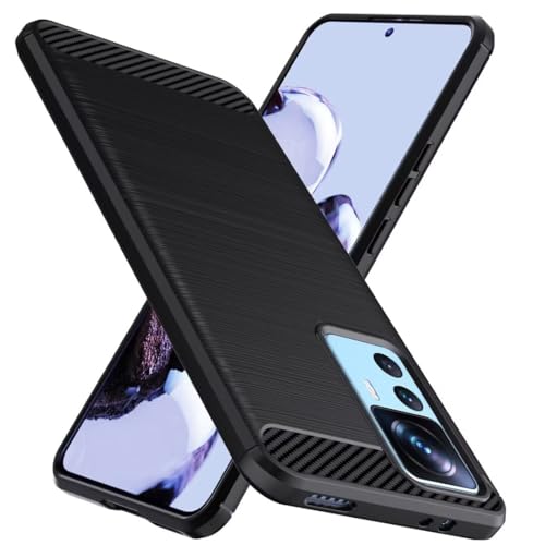 Natbok für Nothing CMF Phone 2 Pro Hülle, Weiches TPU Stoßdämpfung Handyhülle für Nothing CMF Phone 2 Pro Case, Kohlefaser Design Dünne SchutzHülle, Anti-Rutsch, Kratzfeste Hülle,Schwarz von Natbok
