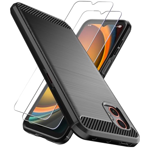 Natbok für Samsung Galaxy XCover 7 Pro 5G Hülle mit 2 Stück Panzerglas,Stylisch Karbon Design Handyhülle Samsung X Cover 7 Pro, Dünne Weiche TPU Kratzfest Rutschfestes Stoßfest Schutzhülle Natbok für Samsung Galaxy XCover 7 Pro 5G Hülle mit 2 Stück Panzerglas,Stylisch Karbon Design Handyhülle Samsung X Cover 7 Pro, Dünne Weiche TPU Kratzfest Rutschfestes Stoßfest Schutzhülle von Natbok