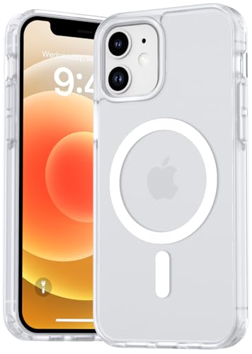 Natiiozie Magnetisch Hülle Kompatibel mit iPhone 12 Mini/13 Mini, Matt Handyhülle Kompatibel mit MagSafe, Stoßfest Kratzfest Schutzhülle Nie Vergilbung Rückseite Dünn 5.4 Zoll Case Frostweiß Natiiozie Magnetisch Hülle Kompatibel mit iPhone 12 Mini/13 Mini, Matt Handyhülle Kompatibel mit MagSafe, Stoßfest Kratzfest Schutzhülle Nie Vergilbung Rückseite Dünn 5.4 Zoll Case Frostweiß von Natiiozie