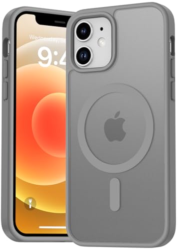 Natiiozie Magnetisch Hülle Kompatibel mit iPhone 12 Mini/13 Mini, Matt Handyhülle Kompatibel mit MagSafe, Stoßfest Kratzfest Schutzhülle Nie Vergilbung Rückseite Dünn 5.4 Zoll Case Grau Natiiozie Magnetisch Hülle Kompatibel mit iPhone 12 Mini/13 Mini, Matt Handyhülle Kompatibel mit MagSafe, Stoßfest Kratzfest Schutzhülle Nie Vergilbung Rückseite Dünn 5.4 Zoll Case Grau von Natiiozie