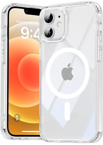 Natiiozie Magnetisch Hülle Kompatibel mit iPhone 12 Mini/13 Mini, Matt Handyhülle Kompatibel mit MagSafe, Stoßfest Kratzfest Schutzhülle Nie Vergilbung Rückseite Dünn 5.4 Zoll Case Transparent Natiiozie Magnetisch Hülle Kompatibel mit iPhone 12 Mini/13 Mini, Matt Handyhülle Kompatibel mit MagSafe, Stoßfest Kratzfest Schutzhülle Nie Vergilbung Rückseite Dünn 5.4 Zoll Case Transparent von Natiiozie