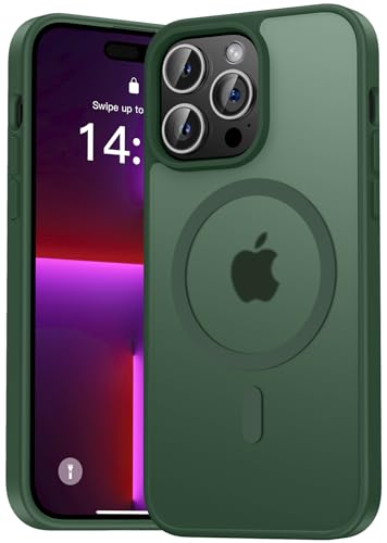 Natiiozie Magnetisch Hülle Kompatibel mit iPhone 13 Pro Max, Matt Handyhülle Kompatibel mit MagSafe, Stoßfest Kratzfest Schutzhülle Nie Vergilbung Rückseite Dünn 6.7 Zoll Case Grün Natiiozie Magnetisch Hülle Kompatibel mit iPhone 13 Pro Max, Matt Handyhülle Kompatibel mit MagSafe, Stoßfest Kratzfest Schutzhülle Nie Vergilbung Rückseite Dünn 6.7 Zoll Case Grün von Natiiozie