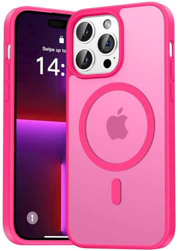 Natiiozie Magnetisch Hülle Kompatibel mit iPhone 13 Pro Max, Matt Handyhülle Kompatibel mit MagSafe, Stoßfest Kratzfest Schutzhülle Nie Vergilbung Rückseite Dünn 6.7 Zoll Case Rosarot Natiiozie Magnetisch Hülle Kompatibel mit iPhone 13 Pro Max, Matt Handyhülle Kompatibel mit MagSafe, Stoßfest Kratzfest Schutzhülle Nie Vergilbung Rückseite Dünn 6.7 Zoll Case Rosarot von Natiiozie