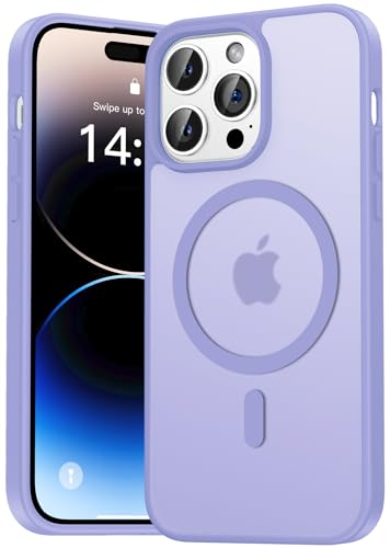 Natiiozie Magnetisch Hülle Kompatibel mit iPhone 14 Pro Max, Matt Handyhülle Kompatibel mit MagSafe, Stoßfest Kratzfest Schutzhülle Nie Vergilbung Rückseite Dünn 6.7 Zoll Case Helllila Natiiozie Magnetisch Hülle Kompatibel mit iPhone 14 Pro Max, Matt Handyhülle Kompatibel mit MagSafe, Stoßfest Kratzfest Schutzhülle Nie Vergilbung Rückseite Dünn 6.7 Zoll Case Helllila von Natiiozie