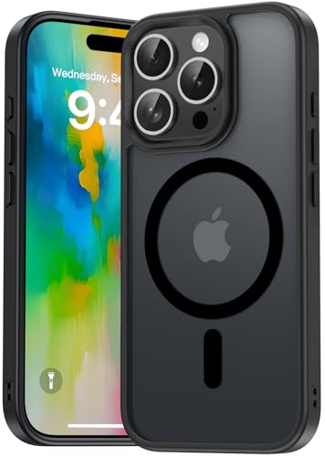 Natiiozie Magnetisch Hülle Kompatibel mit iPhone 16 Pro, Matt Handyhülle Kompatibel mit MagSafe, Stoßfest Kratzfest Schutzhülle Nie Vergilbung Rückseite Dünn 6.3 Zoll Case Schwarz Natiiozie Magnetisch Hülle Kompatibel mit iPhone 16 Pro, Matt Handyhülle Kompatibel mit MagSafe, Stoßfest Kratzfest Schutzhülle Nie Vergilbung Rückseite Dünn 6.3 Zoll Case Schwarz von Natiiozie