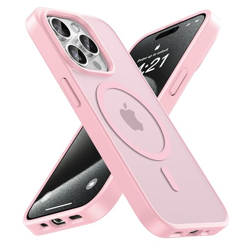Natiiozie Magnetisch Kompatibel mit iPhone 15 Pro Max Hülle, Matt Handyhülle Kompatibel mit MagSafe, Stoßfest Kratzfest Schutzhülle Nie Vergilbung rutschfest Rückseite iPhone 15 Pro Max Case Hellrosa Natiiozie Magnetisch Kompatibel mit iPhone 15 Pro Max Hülle, Matt Handyhülle Kompatibel mit MagSafe, Stoßfest Kratzfest Schutzhülle Nie Vergilbung rutschfest Rückseite iPhone 15 Pro Max Case Hellrosa von Natiiozie