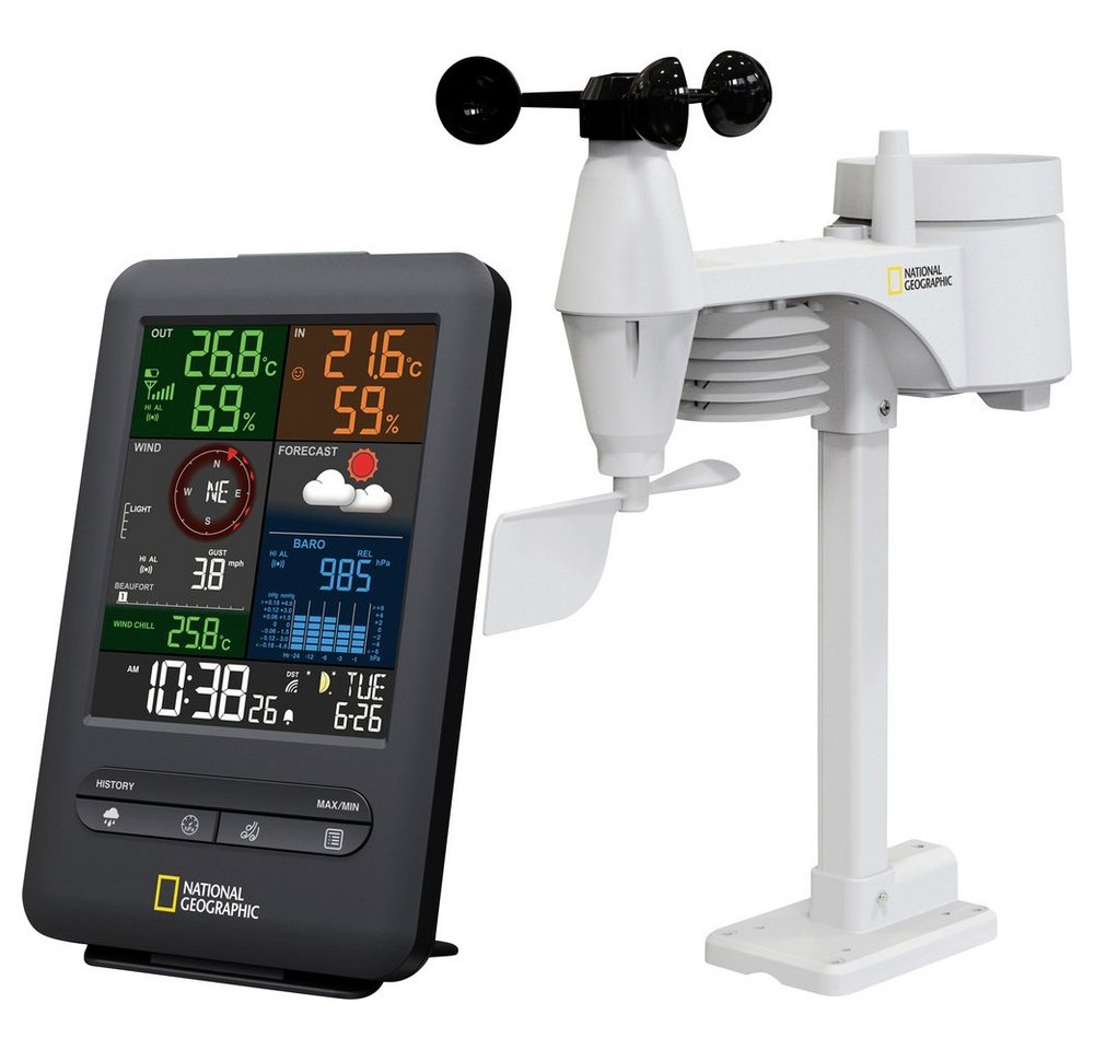 NATIONAL GEOGRAPHIC National Geographic Color-Display Center 5in1 9080500 Funk-Wetterstati Wetterstation NATIONAL GEOGRAPHIC National Geographic Color-Display Center 5in1 9080500 Funk-Wetterstati Wetterstation von National Geographic