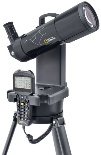 National Geographic Refraktor Teleskop 70/350 computergesteuert mit automatischer Steuerung per Handbox inklusive Stativ und umfangreichem Zubehör von National Geographic