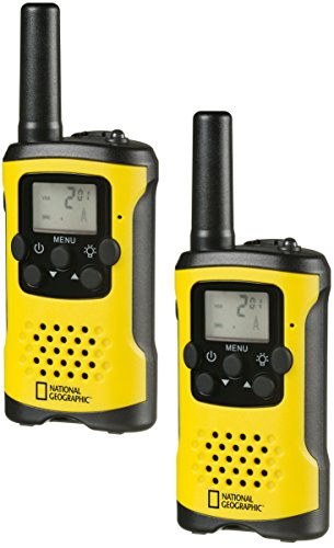 National Geographic Walkie-Talkie 2er-Set, kompakte Funkgeräte mit sehr hoher Reichweite bis zu 6 km, Frei-Hand-Funktion und integrierter Taschenlampe, Schwarz-Gelb, 9111400 National Geographic Walkie-Talkie 2er-Set, kompakte Funkgeräte mit sehr hoher Reichweite bis zu 6 km, Frei-Hand-Funktion und integrierter Taschenlampe, Schwarz-Gelb, 9111400 von National Geographic