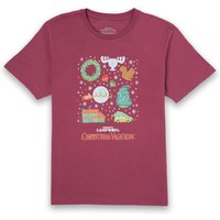 National Lampoon Griswold Christmas Starter Pack Herren Christmas T-Shirt - Burgunderrot - L von National Lampoons