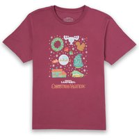 National Lampoon Griswold Christmas Starter Pack Herren Christmas T-Shirt - Burgunderrot - S von National Lampoons