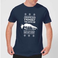 National Lampoon Griswold Vacation Ugly Knit Herren Christmas T-Shirt - Navy Blau - XXL von National Lampoons