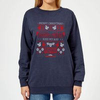 National Lampoon Merry Christmas Knit Damen Weihnachtspullover – Navy - XS von National Lampoons