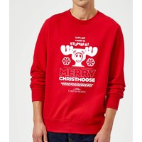 National Lampoon Merry Christmoose Weihnachtspullover – Rot - L von National Lampoons