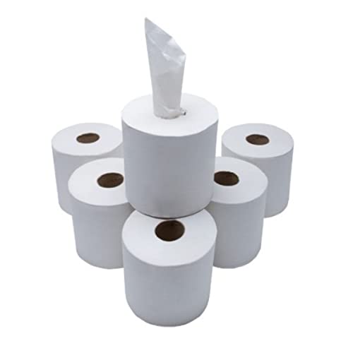 Nationwide Paper 1-Ply Extra Soft and Strong Absorbent Centrefeed Rolls 6-Piece, 120 Meter Length, White von Nationwide Paper