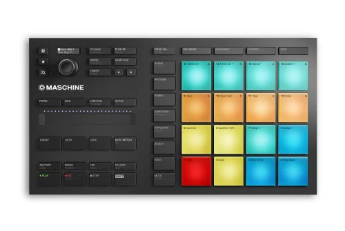 Native Instruments Maschine Mikro Mk3, USB MIDI Controller Drum Pad mit 16 Pads und Massive, Monark & Reaktor Prism Software. Inklusive 1.6 GB Keyboard Factory Selection Samples von Native Instruments