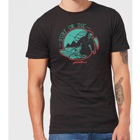 Native Shore Surf Or Die Men's T-Shirt - Black - 5XL von Native Shore