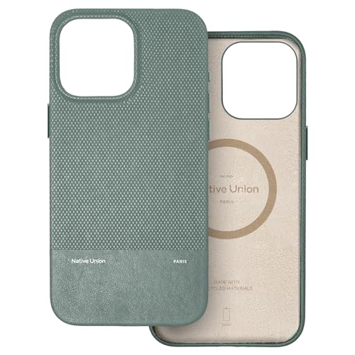 Native Union (Re)Classic Case 3.0 – MagSafe kompatibel mit integrierten Magneten – Widerstandsfähige & recycelte Materialien – Ultrahaltbar mit 6ft / 1,8m Sturzschutz -iPhone 16 Pro Max (Schiefergrün) von Native Union
