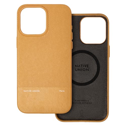 Native Union (Re Classic Case – MagSafe-kompatibel mit integrierten Magneten – Aus recycelten und pflanzlichen Materialien – Ultrarobust mit 1,8 m Fallschutz für iPhone 15 Pro Max (Kraft) von Native Union