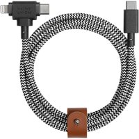 Native Union Belt Universal Cable - USB-C auf USB-C & Lightning 1.8m - Weiß Native Union Belt Universal Cable - USB-C auf USB-C & Lightning 1.8m - Weiß von Native Union