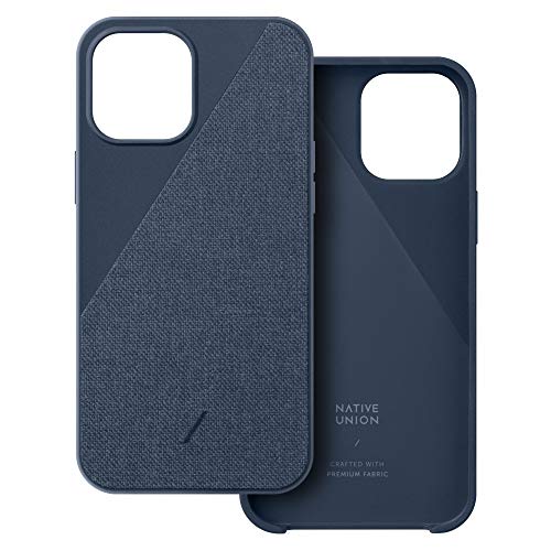 Native Union CLIC Segeltuchhülle für iPhone 12 Pro Max - Cover aus Hochwertigem Gewebe - Kompatibel mit iPhone 12 Pro Max (Indigo) von Native Union